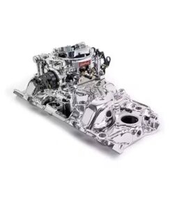 Edelbrock 2061 Single-Quad Intake Manifold/Carburetor Kit, Chevy