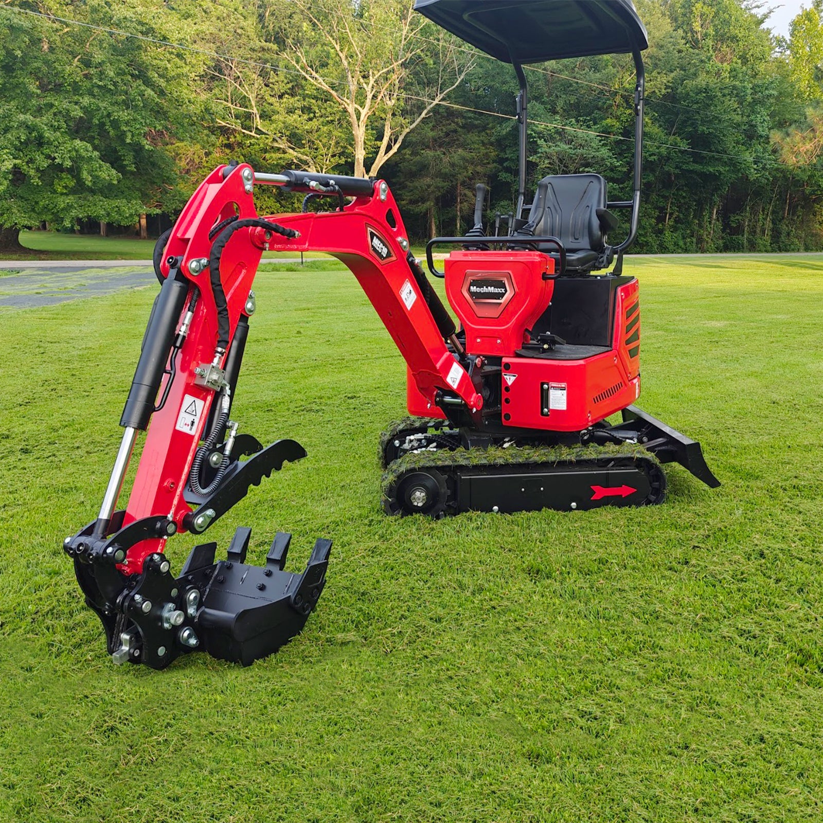 Mini Compact Excavator HONDA GX390 Engine, 65.7" Max. Digging Depth, 1Ton, 2280 LBS Operating Weight, MEC10 - Image 3