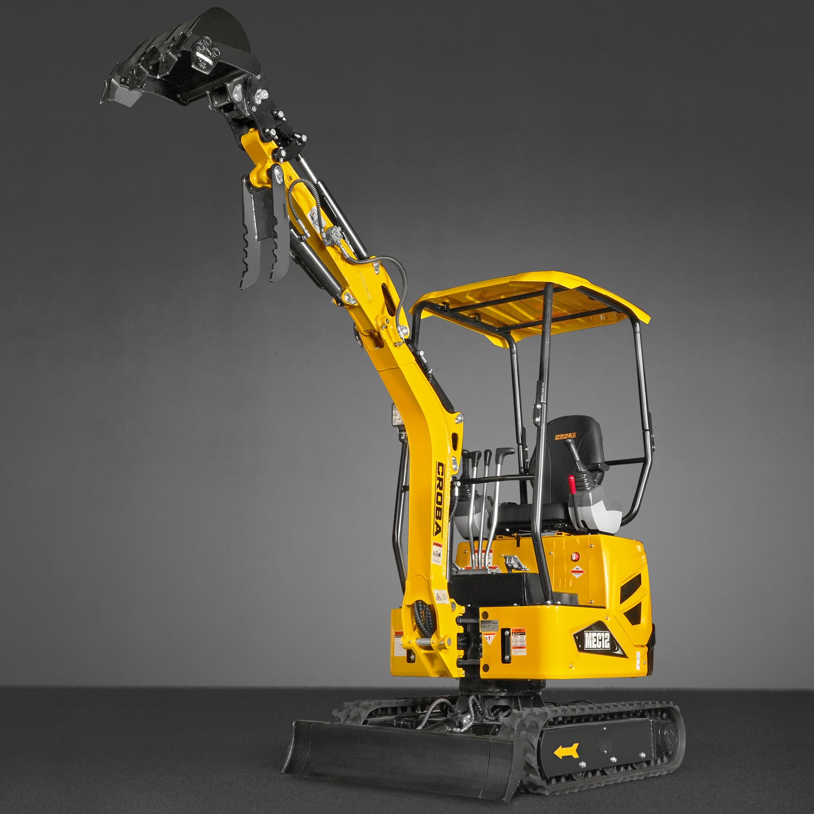 Mini Compact Excavator Kubota D722 Engine, 65.7" Max. Digging Depth, 1.2 Ton, 2700 LBS Operating Weight, MEC12 - Image 26