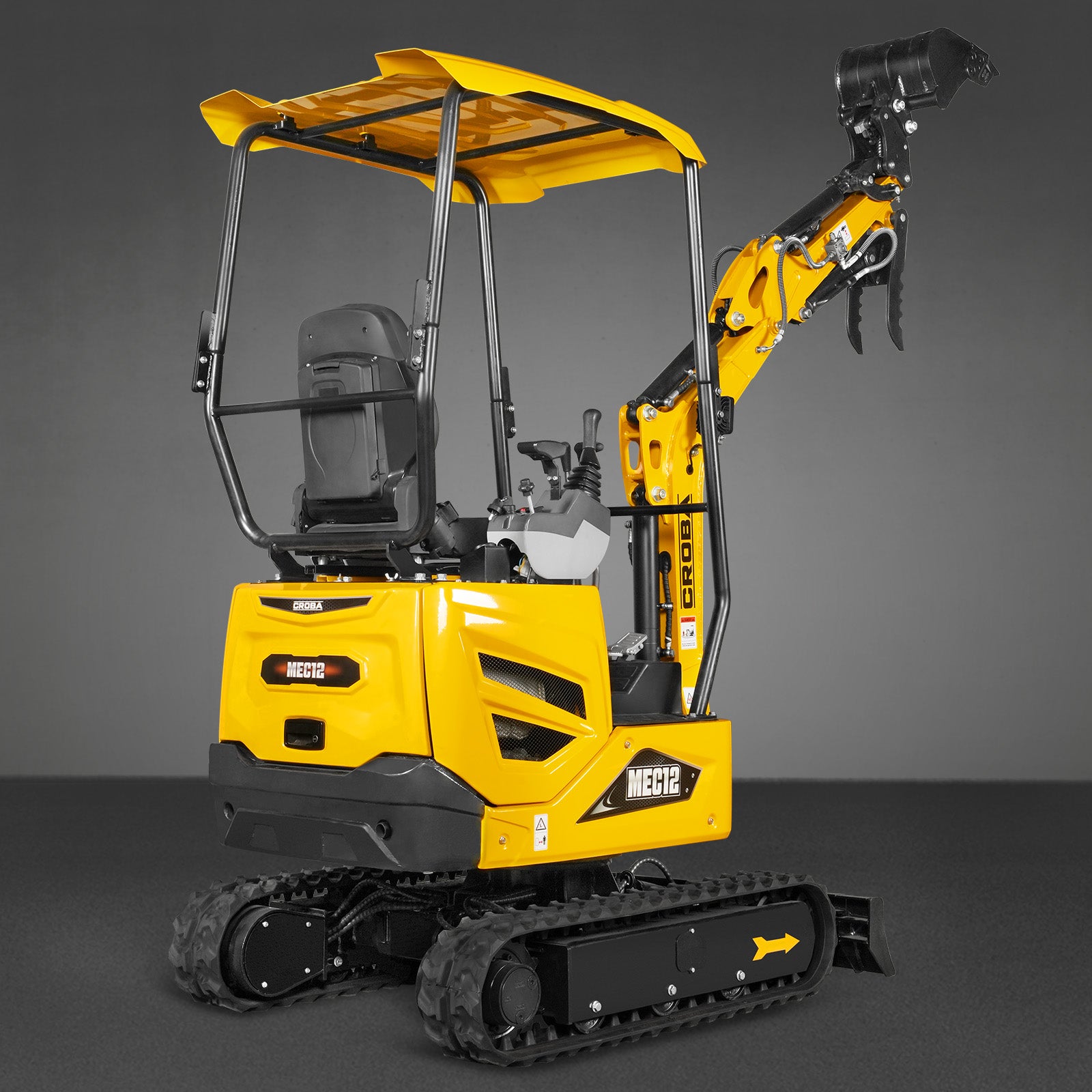 Mini Compact Excavator Kubota D722 Engine, 65.7" Max. Digging Depth, 1.2 Ton, 2700 LBS Operating Weight, MEC12 - Image 29