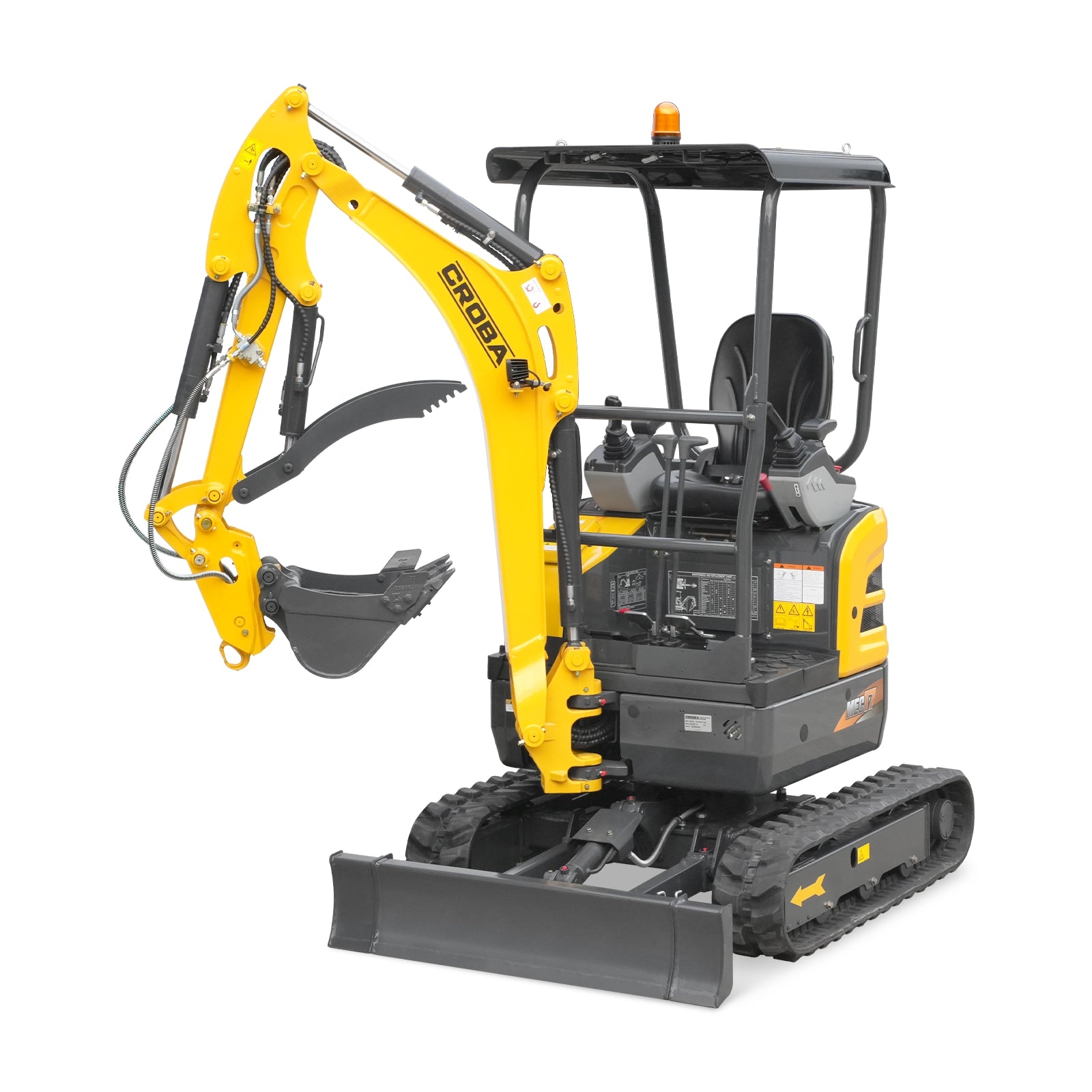 Mini Compact Excavator Kubota D902 Engine, 95" Max. Digging Depth, 1.7 Ton, 4190 LBS Operating Weight, MEC17PRO - Image 19